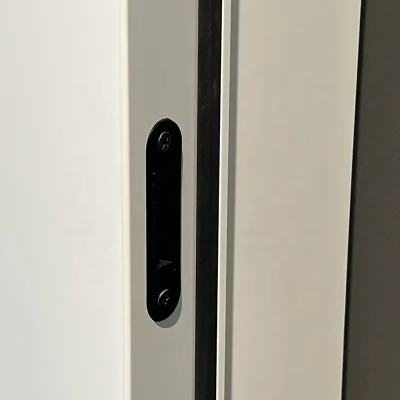 New Arrival Aluminum Wood Interior Door White Sound Proof Modern Bedroom Door