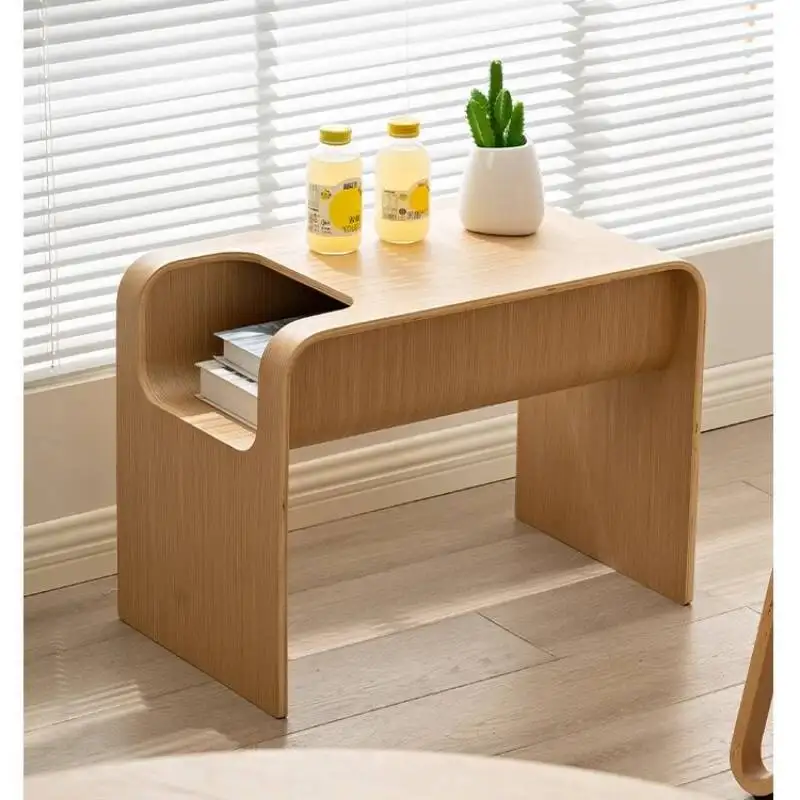 Край, диван из массива дерева, скандинавский датский дизайнерский журнальный край, шкаф в современном стиле ваби-саби, небольшой столик C-образной формы