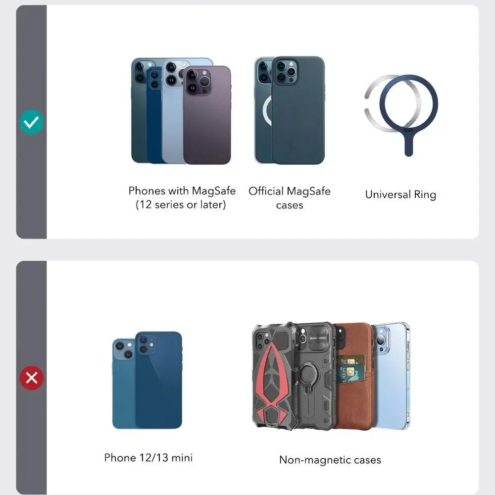 Кошелек Magsafe, держатель для телефона, карты, сильная адсорбция, безопасная магнитная подставка для кошелька, складная для iPhone 16, 15, 14, 13, 12, Pro Max