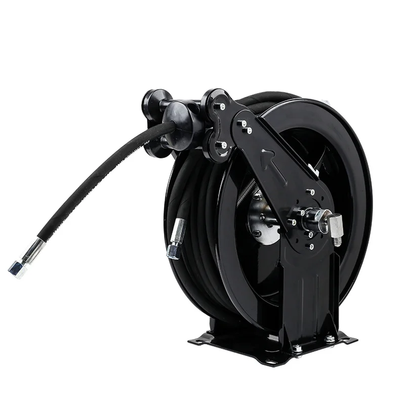 

15m Grease Machine Accessories Automatic Telescopic Car Washer High Pressure Water Hose Reel Grease Machine Oil Hose Reel
