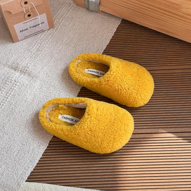 2025 منصة الموضة أفخم الشقق الأطفال الشتاء لينة وحيد في الهواء الطلق عدم الانزلاق وحيد أحذية قطنية ناعمة حذاء كاجوال مريح #6