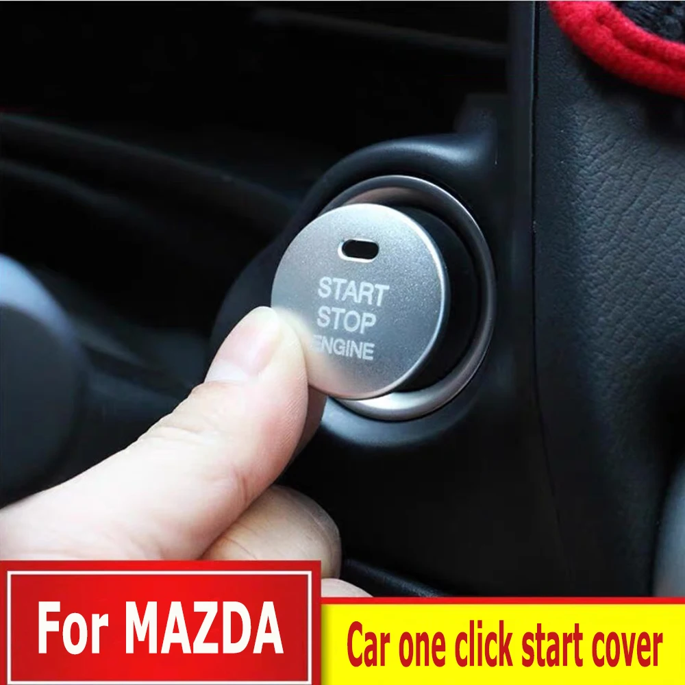 Car Styling Engine Ignition Start Stop Ring Cover Trim For Mazda CX5 CX3 CX4 Cx-3 3 6 Axela Atenza Start Stop Button Rings Cover