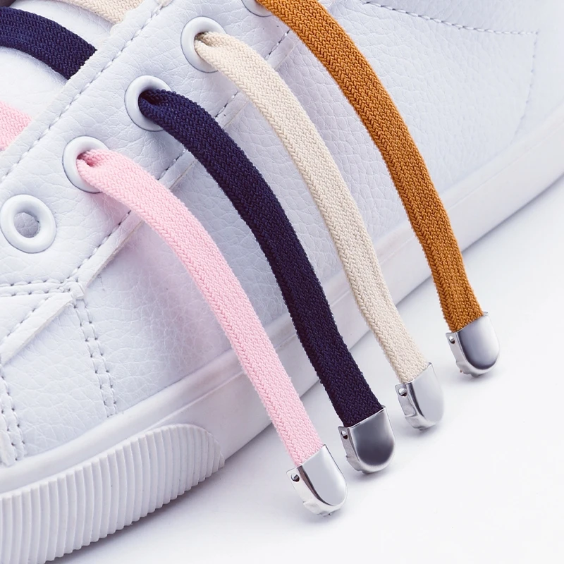 1 paio di lacci per scarpe elastici senza cravatta larghi 8 mm per scarpe da ginnastica da tennis - Accessori per lacci per scarpe per bambini e adulti