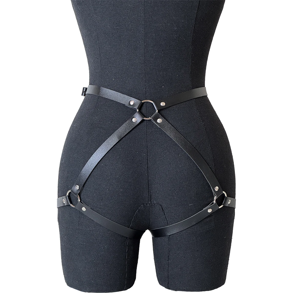 Sexy Leg Garter Body Harness Bondage Belts Women Leather Underwear Suspenders Straps Stockings Sword Belt Seks Goth Clothing