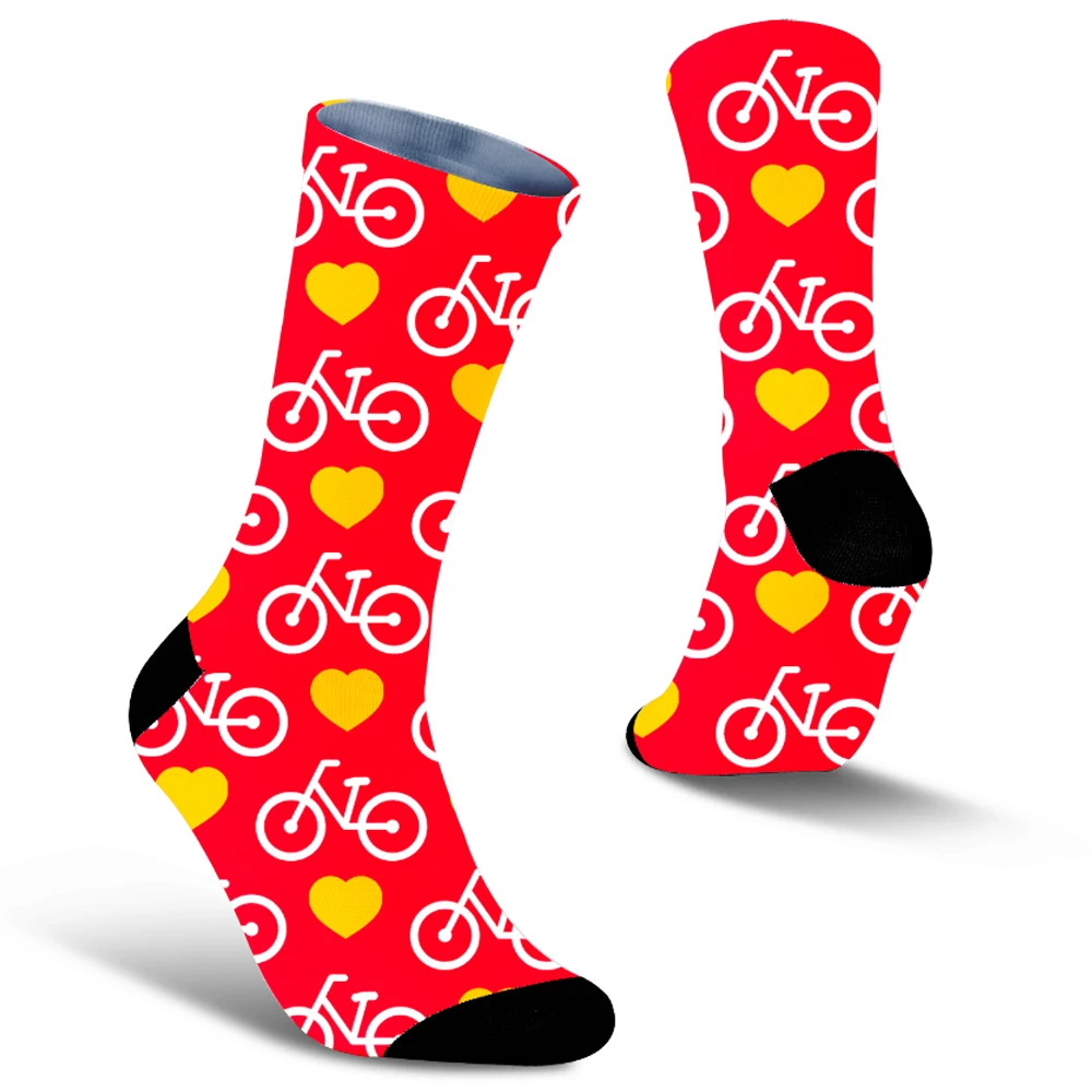 Unisex Retro Style Mountain Bike Socks, confortável, ciclismo de estrada, bicicleta, material de montanha, novo, primavera, outono, inverno, melhores presentes