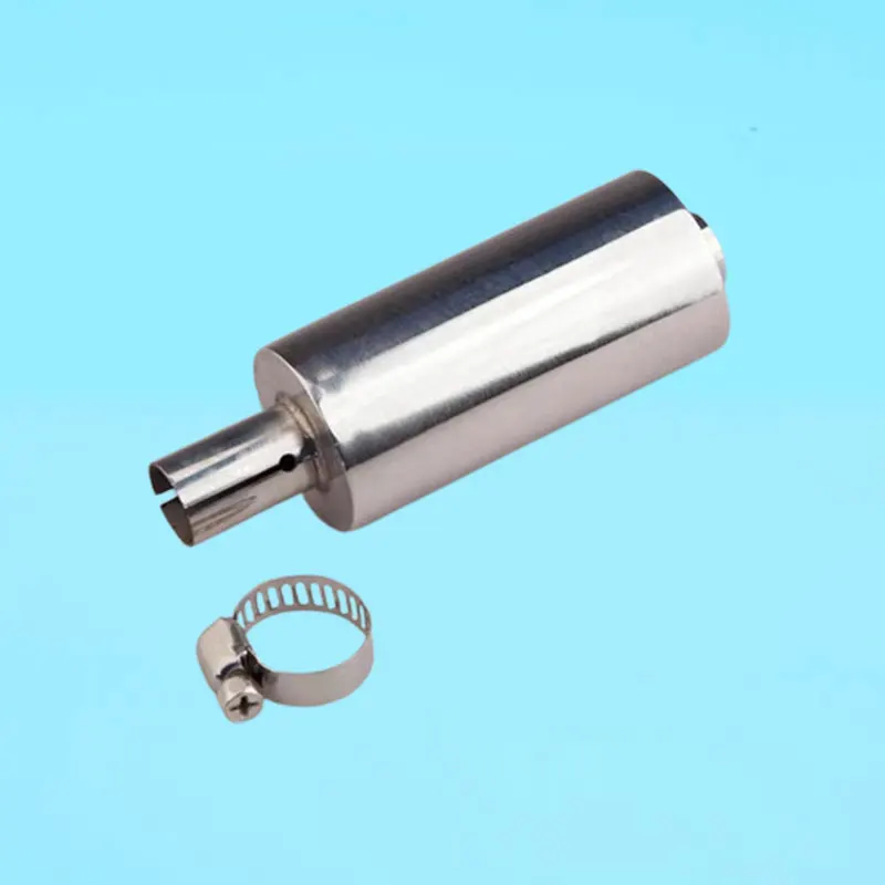 Exhaust Tuned Pipe Muffler Stainless Steel Silencer Muffler For Rc gas Marine Boat