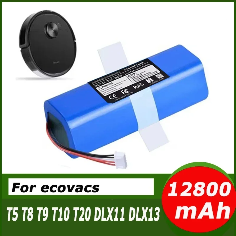 

Замена аккумулятора 12800 мАч для ecovacs T5 T8 T9 T10 T20 DLX11 DLX13 DLN12 X1 X1omni Deebot Ozmo, аккумулятор для подметального робота