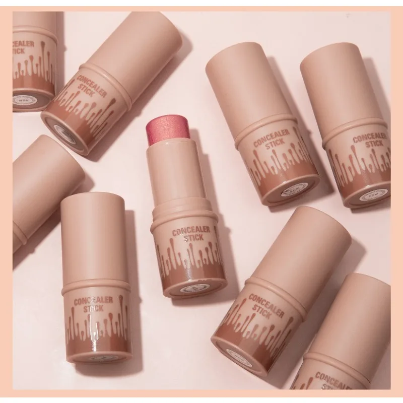 คอนทัวร์และไฮไลท์เตอร์แบบแท่ง อเนกประสงค์สำหรับการปรับรูปหน้าแบบมืออาชีพ บลัชออนและเพิ่มความคมชัด เครื่องสำอางครีมออลอินวัน