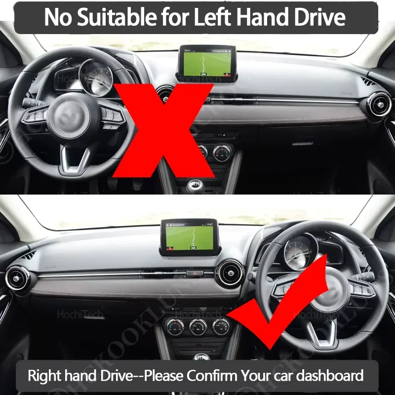 For Mazda 2 Mazda2 Demio 2014 2015 2016 2017 2018 2019 Car Dashboard Cover Avoid Light Pad Instrument Panel Mat Case Carpets
