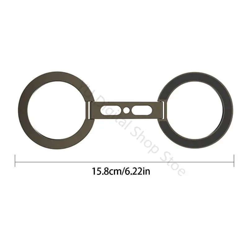96BA Finger Grip Ständer Doppelseitige Magnetische Halter Telefon Halterung Handy Ständer Faltbare Halterung für Telefon 17 16 – Detail 6