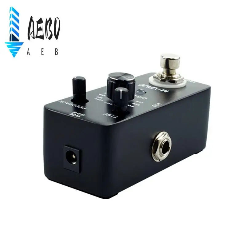 

AEB0-M-VAVE DIG DELAY Педаль Цифровая гитарная педаль эффектов с 9-эффектами задержки True Bypass Цельнометаллический корпус Педаль эффектов Processo