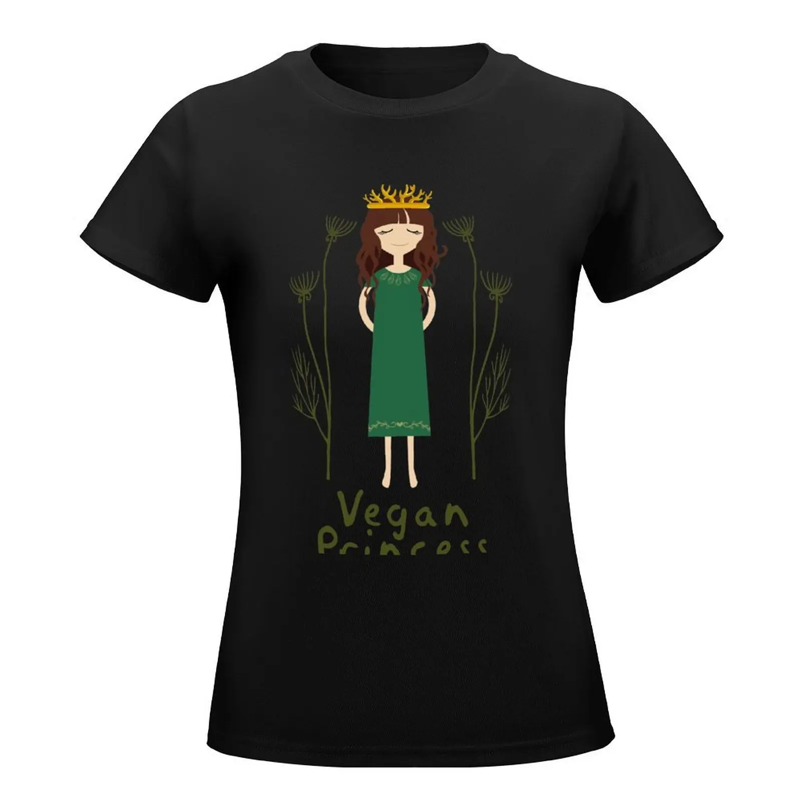 Vegan Princess T-Shirt Aesthetic clothing graphics hippie clothes tops fashion woman blouse 2024