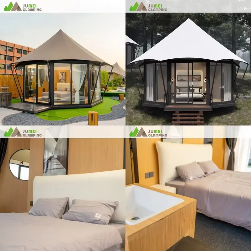 Wholesale Ized Outdoor Accommodation Cabins With Bathrooms Hotel Tent for Outdoor Events Camping Resorts