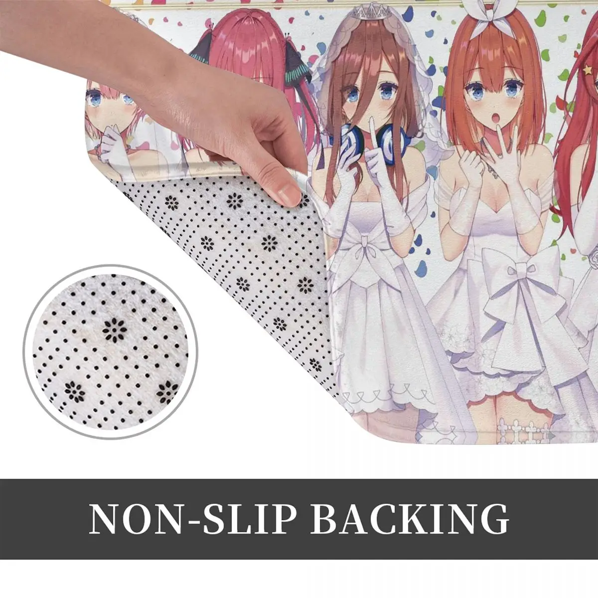 Anime The Q-quintessential Q-quintuplets Doormat Kitchen Entrance Home Floor Mat Non-slip Carpet Rug for Balcony Footpad Mats