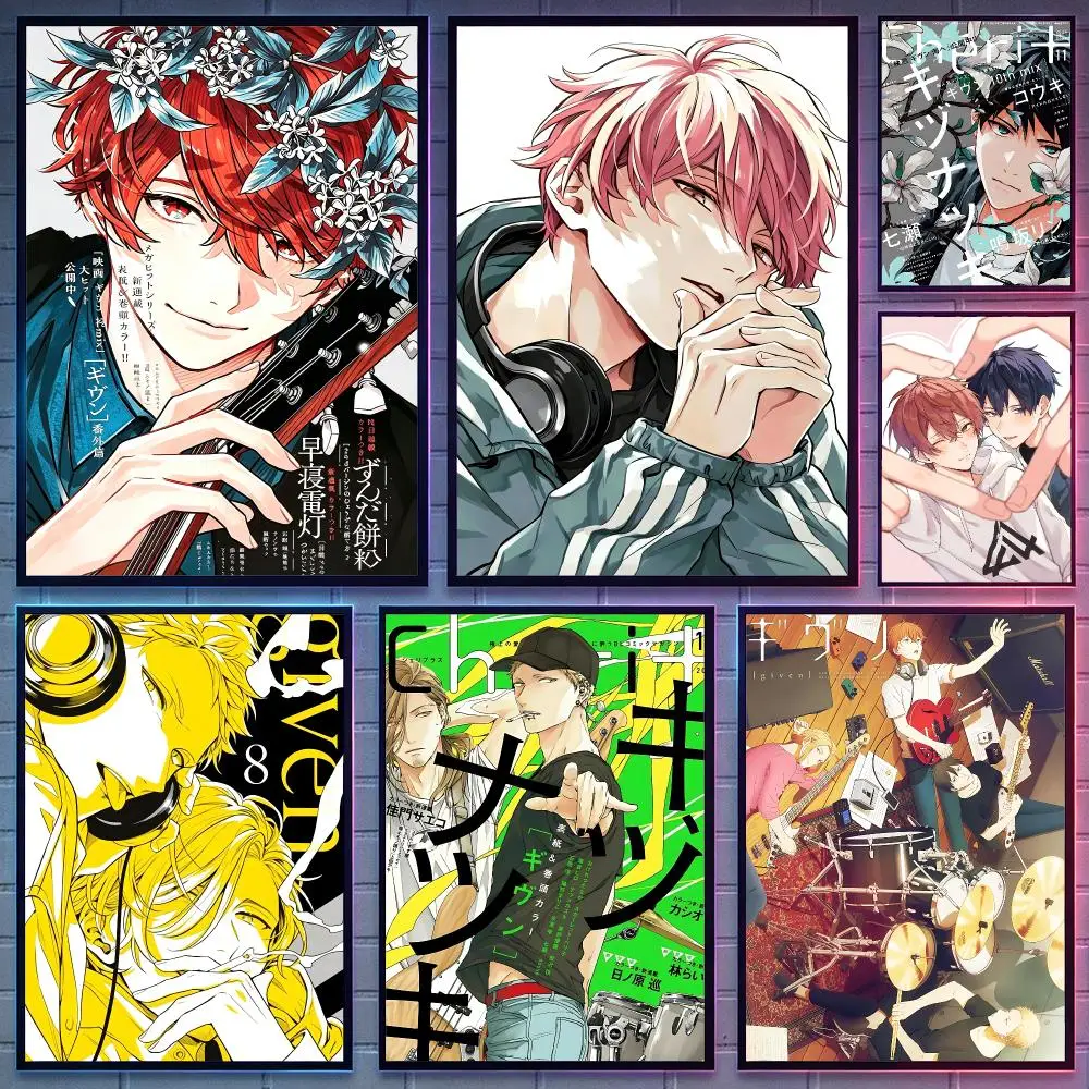 anime Given Poster HD Poster Anime Aesthetic Wall Art For Game Anime Lovers Bedroom Gaming Room Decor Ideal Gift