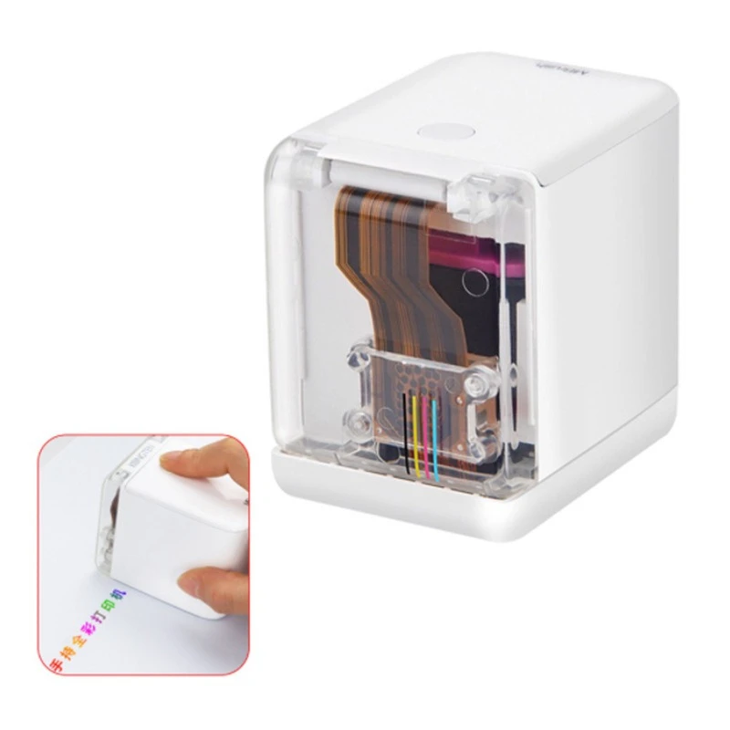 Portable Handheld Inkjet Printer, Wireless Mini Color Printing Machine for Logo, Label & Date Printing