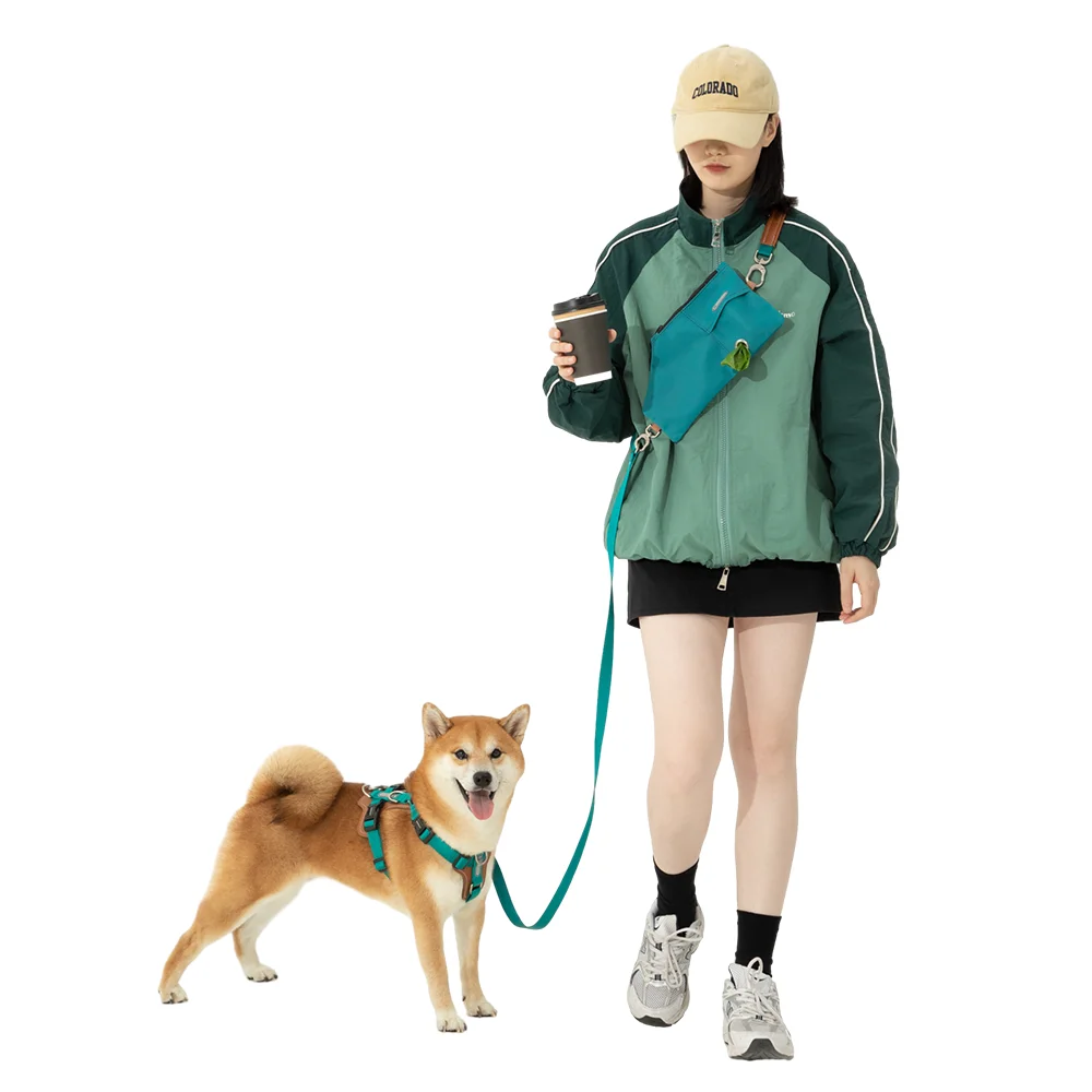 Dog Explosion-proof Impact Harnesses Suspenders Set Comfortable I-font Structure Vest Anti-Break Adjustable Safety Dog Leash