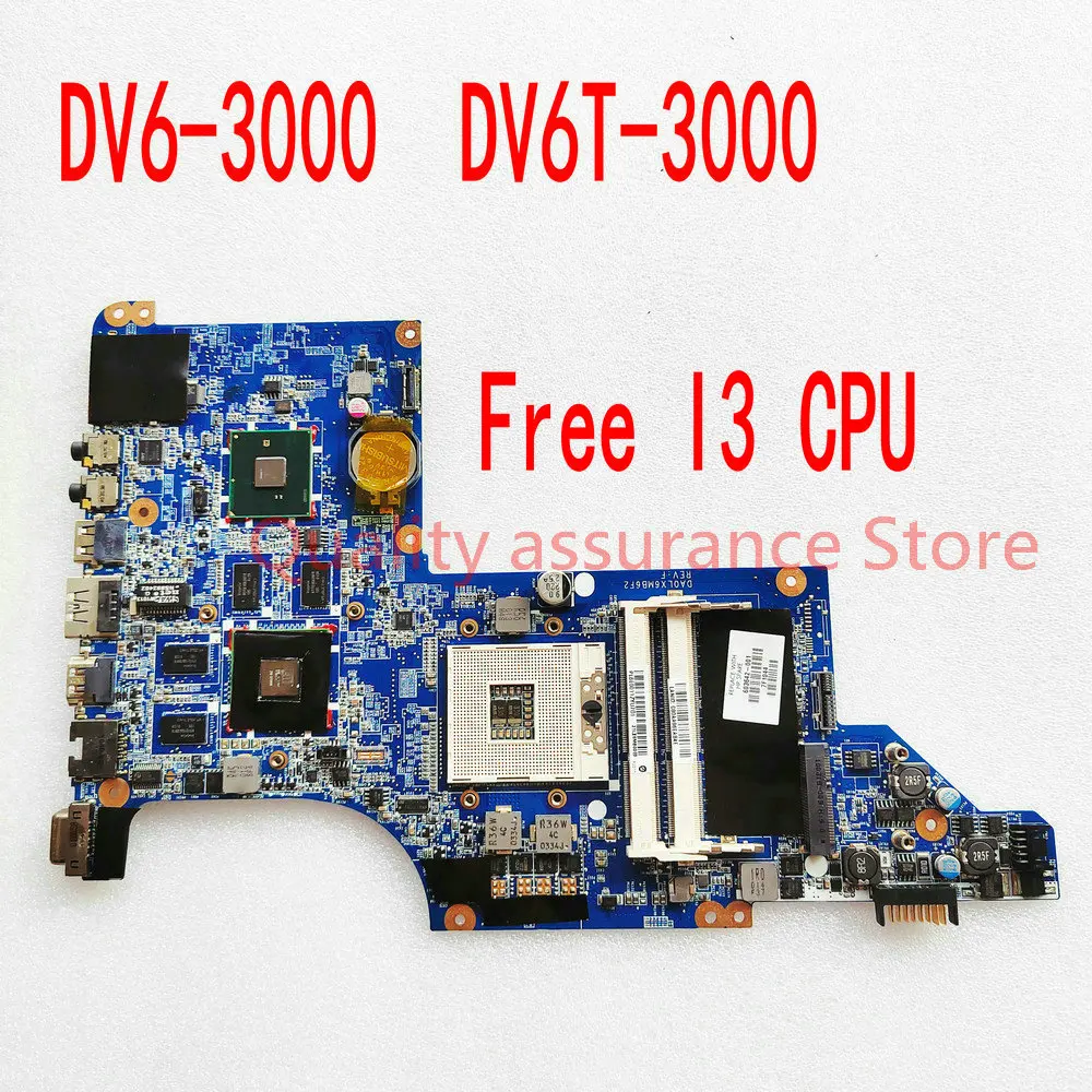 

Для ноутбука HP PAVILION DV6T-3000 603642 -001 Материнская плата DA0LX6MB6F2 Материнская плата для ноутбука 5650/1G DDR3