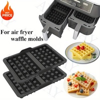 Air Fryer Waffle Silicone Baking Pan Waffle Mold For Ninja AF300EU AF400EU AF451EU SL400EU AF500DE And Many Other Air Fryers