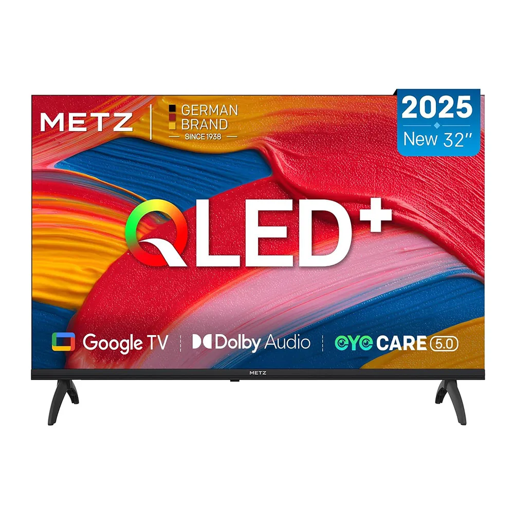 Metz Qled 32" 40 Inch Smart LED TV Google Tele HDR 10 Dolby Audio Bluetooth 5.1 Eyecare Tuner 2025 32Mqf7030Z