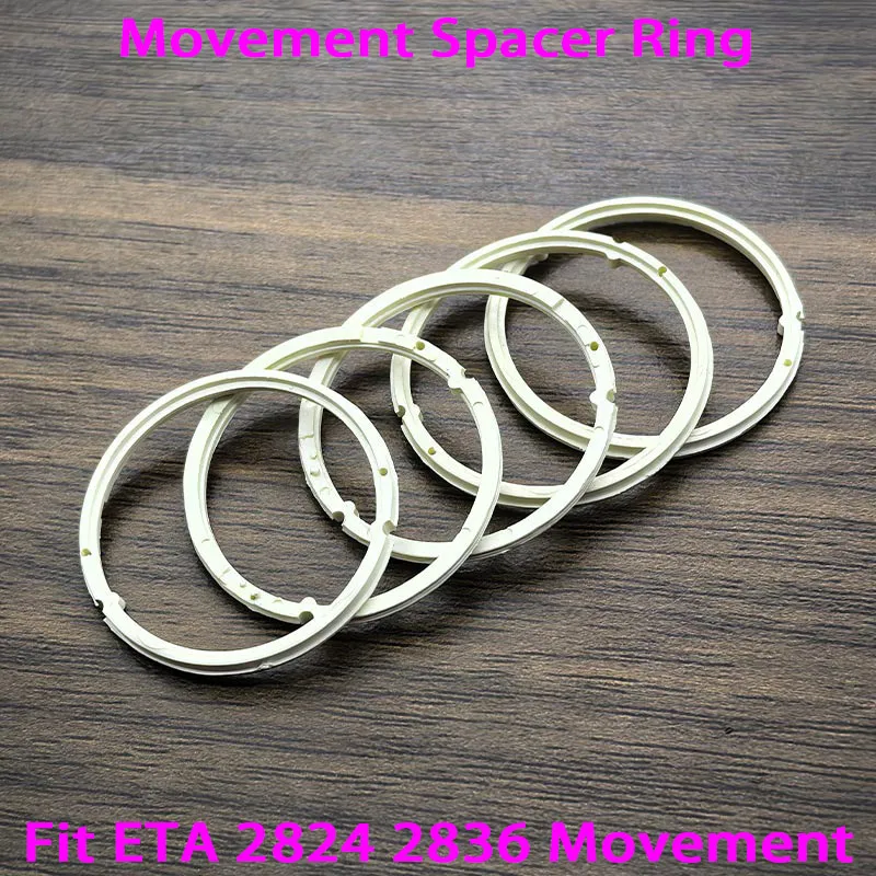 1/2/5PCS 2824 / 2836 Movement Spacer Ring Plastic Ring Fit ETA 2824 2836 Movement Repair Parts Fixed Movement Tools