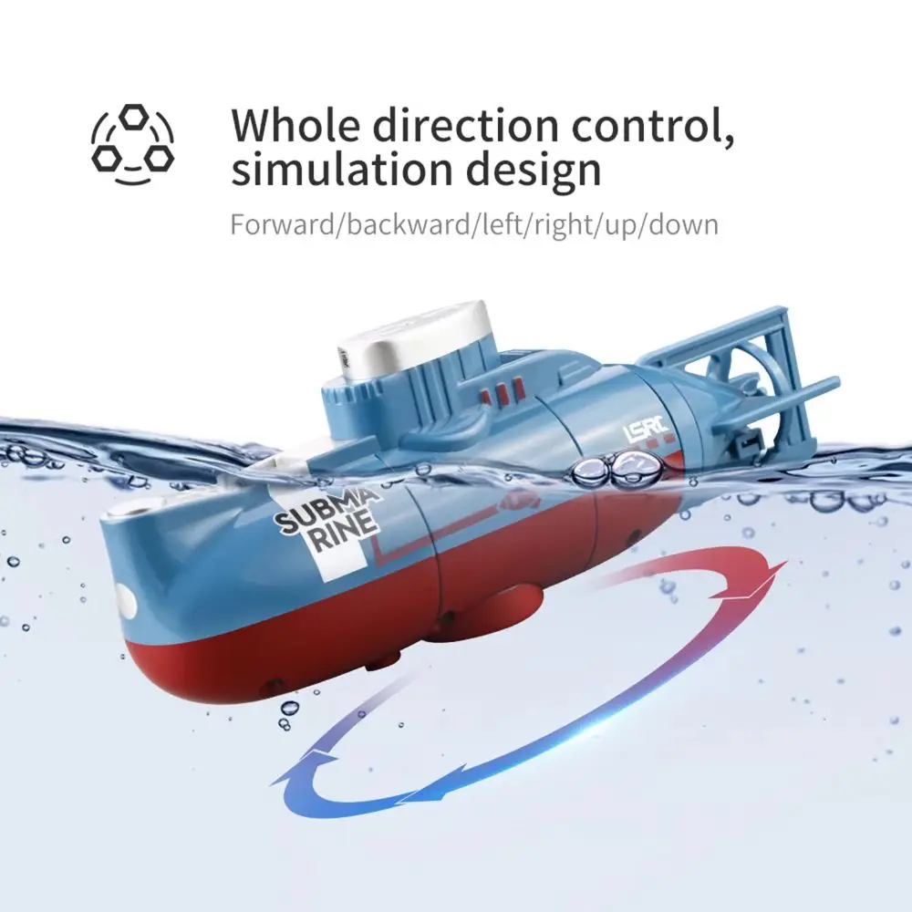 Modèle de Simulation Mini sous-marin RC, étanche, utilisation en extérieur, bateau télécommandé, vitesse 0.1 M/s, Mini taille, plongée étanche