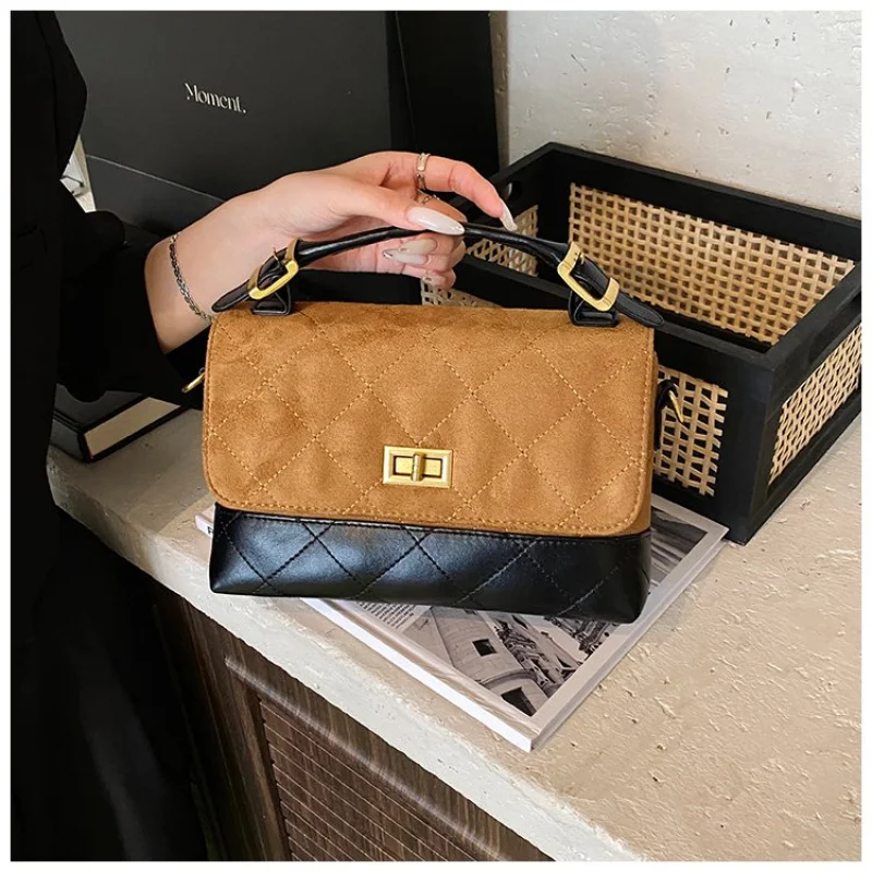 Bolsa feminina Elite feita de couro nobuck com casual Islândia de alta qualidade leve e macia estilo diário