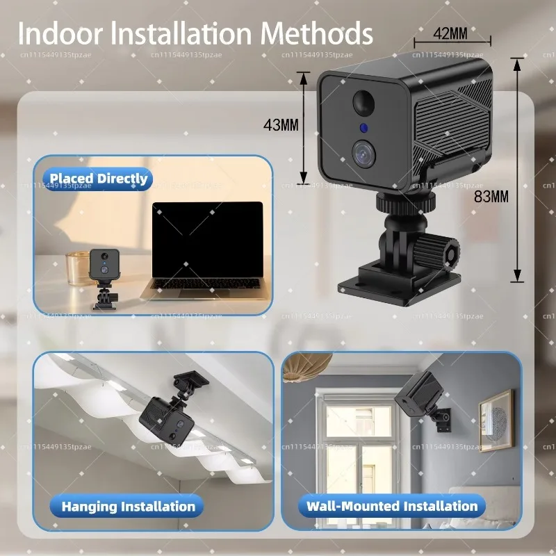 Mini 4G Security Camera SIM Card WiFi Ultra HD Surveillance Camera Low Power Two-way Audio CCTV Camcorder