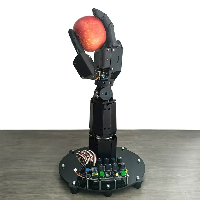 8 DOF Bionic Robotic Arm 6 Servo Flexible 3D Palm Grabable Wearable Synchronous Gloves