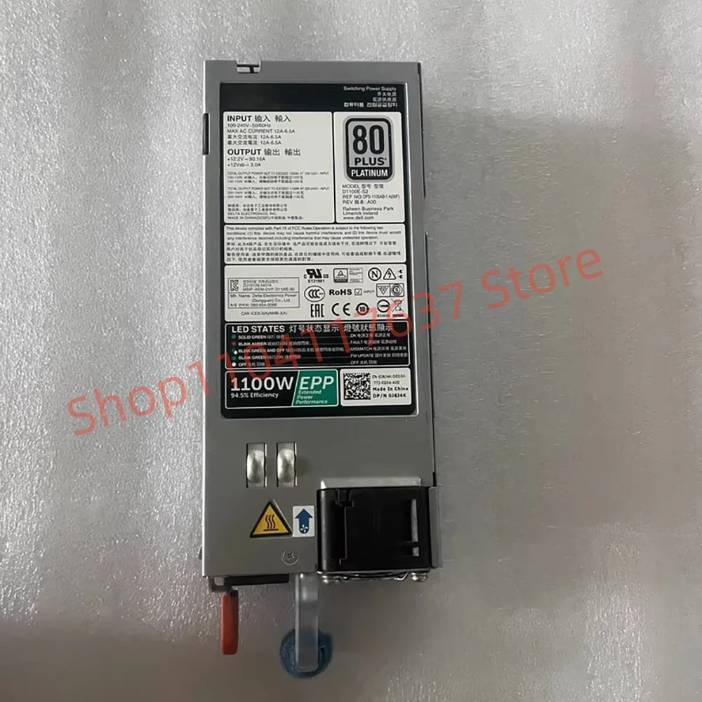 Switch power module 1100W EPP D1100E-S2 0J6J4K J6J4K DPS-1100AB-1 A