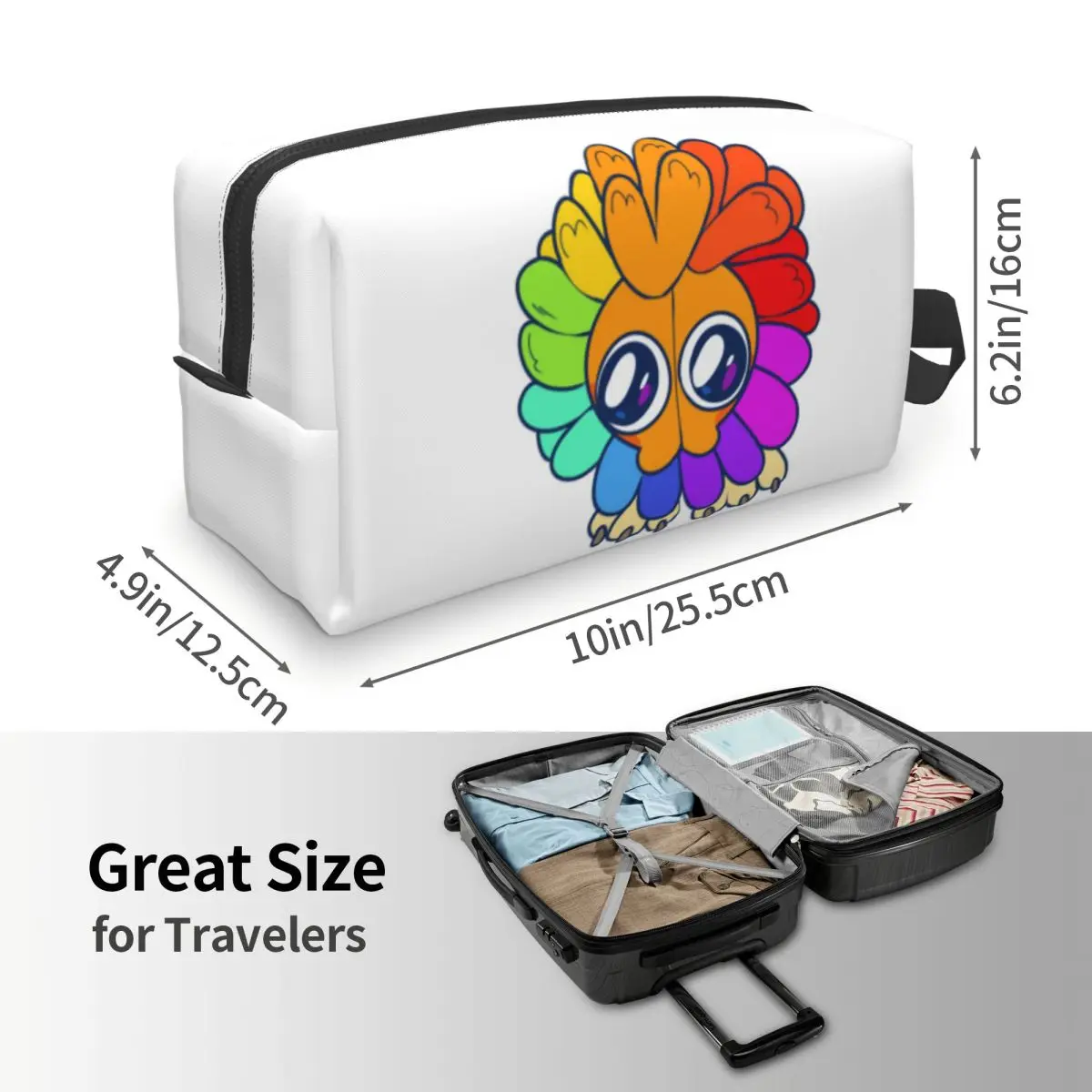 Funny Yarnaby Plush Critters Makeup Bag Cosmetic Organizer Storage Dopp Kit Toiletry Cosmetic Bag for Women Beauty Travel