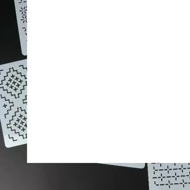 9/32Pcs Sashiko Embroidery Template DIY Geometric Patchwork Stencil Reusable PET Stencil Handmade Embroidery Handicraft Tools