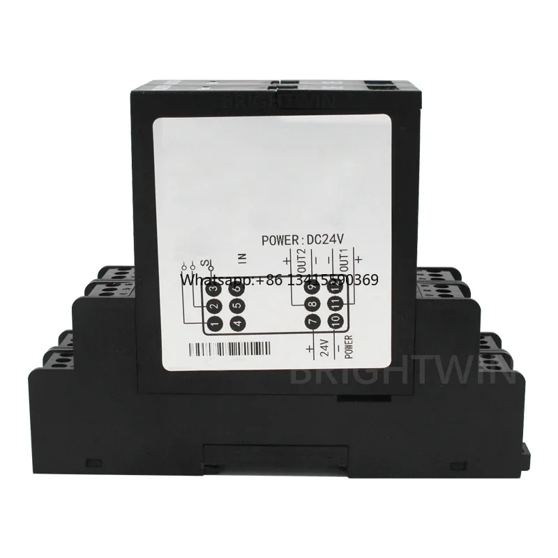 

DIN Rail Isolated PT100 to 4-20mA 0-5V 0-10V Signal Converter Temperature Signal RTD PT100 Signal Conditioner