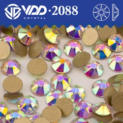 VDD 055 Crystal AB SS6-SS50 Crystal Rhinestones High Quality 2088 8 Big 8 Small Flatback Stones DIY Crafts Nail Art Accessories