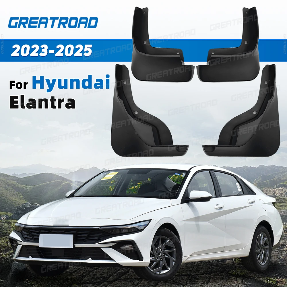 For Hyundai Elantra 2023 2024 2025 Fender Mudflaps Splash Guards Mudguards Mud Flaps car Accessories