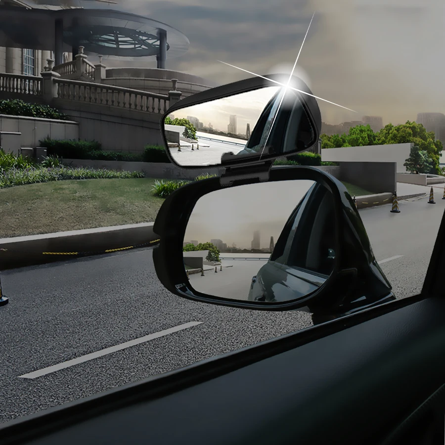 Car Blind Spot Mirror Wide Angle Mirror Adjustable Convex Rearview Mirror for Safety Parking Car Mirror