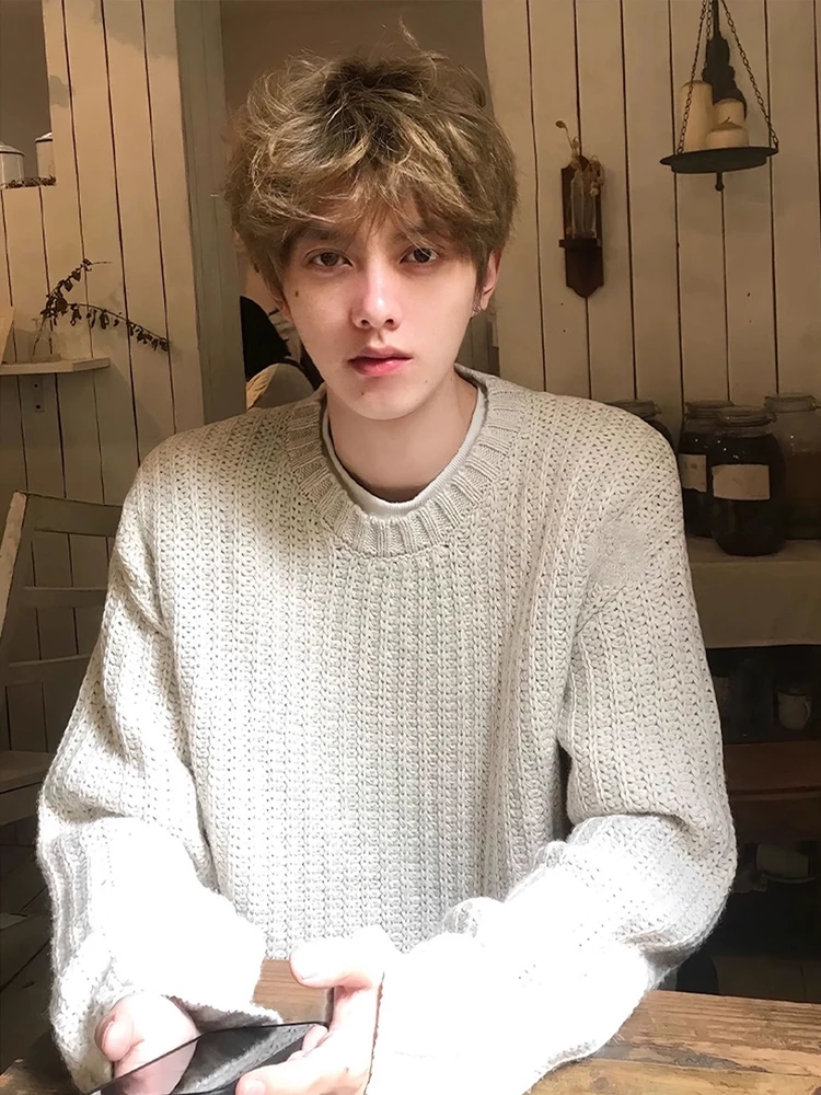 

Cleanfit American Sle вязаный круглый свитер Ne для мужчин и женщин повседневный дизайн с вырезами осенняя внутренняя одежда Base irt