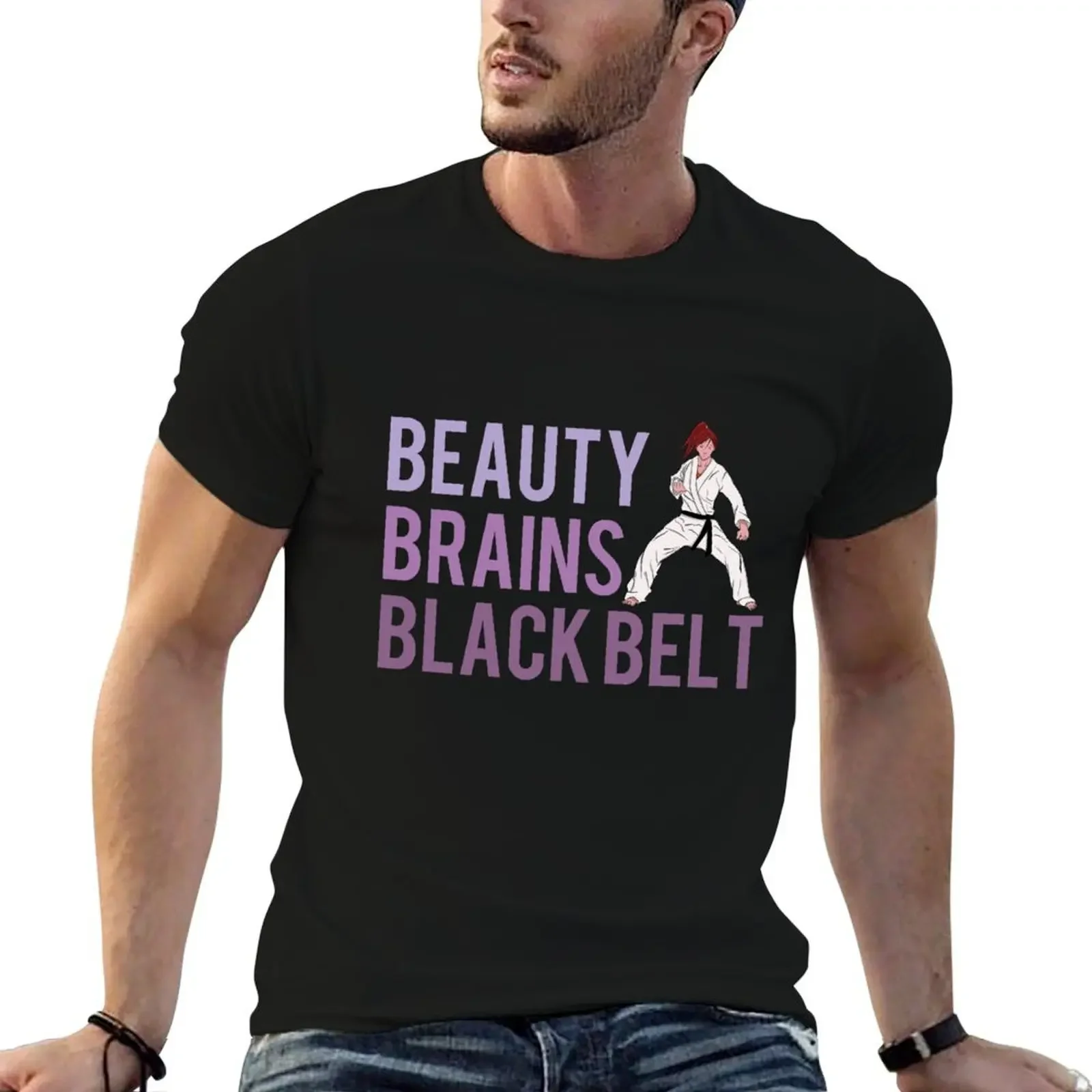 

Beauty Brains Black Belt T-Shirt graphic t shirts essential t shirt anime figures blue archive plain t shirts men