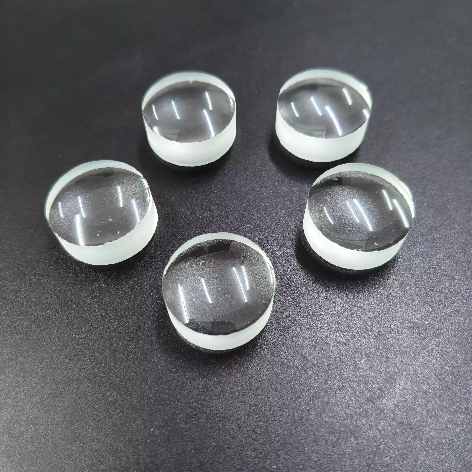

5pcs 20mm 8x magnifying glass lenses Double convex optical glass lenses Biconvex lens with slight Defective
