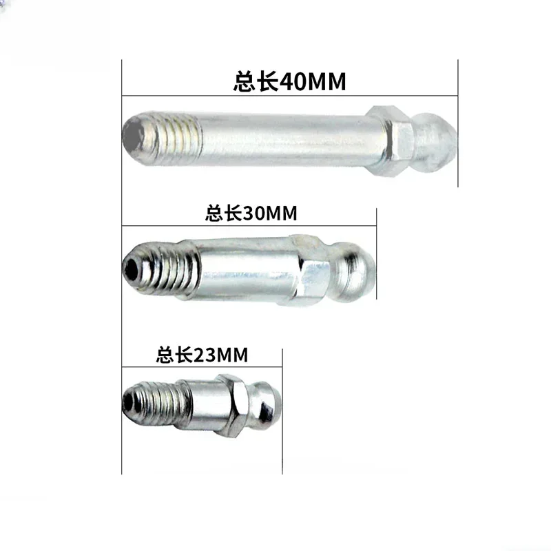 10PCS Lengthened Grease Nipple Special Zerk M6m8 Connector Head Type