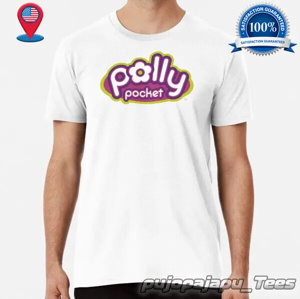 polly pocket logo American funny cotton T shirt SIZE S-5XL