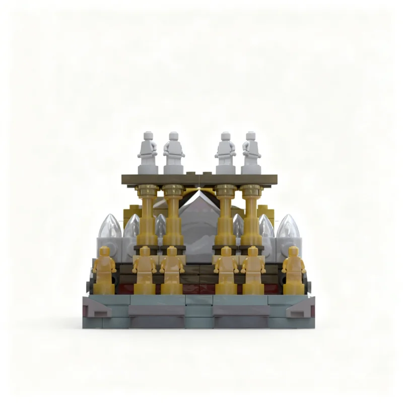 58579pcs MOC Creator Bazilika_Esztergom Model Building Blocks Assemble Creative Education Brick Idea Art Birthday Collection