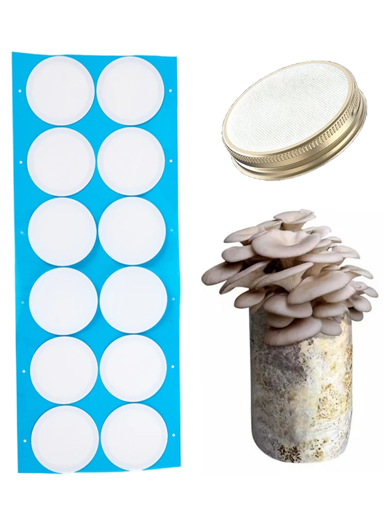 Synthetic Filter Paper Stickers 76.2mm 59mm 0.22 μm Filter Disc Mushroom Applied Under for Mushroom Cultivation