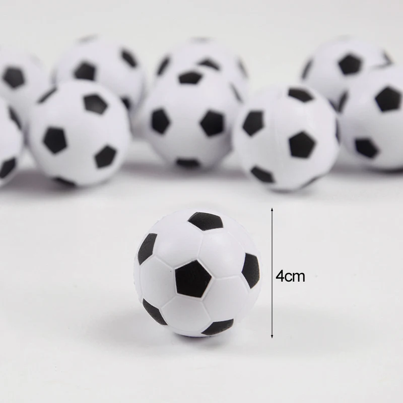 10Pcs Squeeze Soccer Ball Toys Kids Sports Theme Birthday Party Favors Rubber Football Gift Cake Decor Goodie Bag Pinata Filler