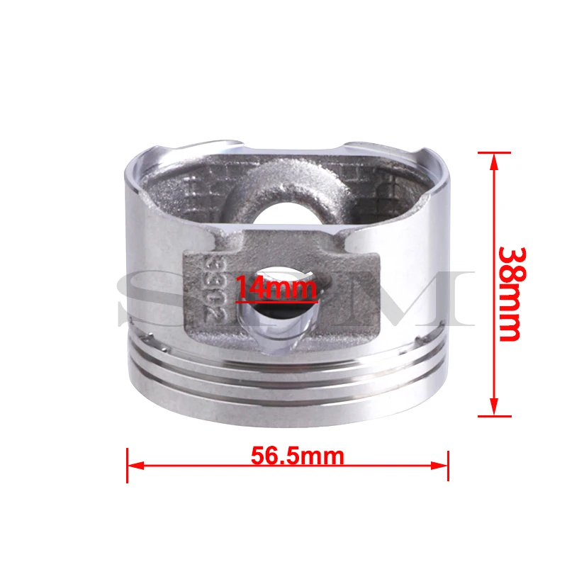 150CC Motorcycle 56.5mm Piston 14mm Pin Ring kit For ATV Dirt Bike Xinyuan150 150cc Horizontal air-cooled Engine Accessories