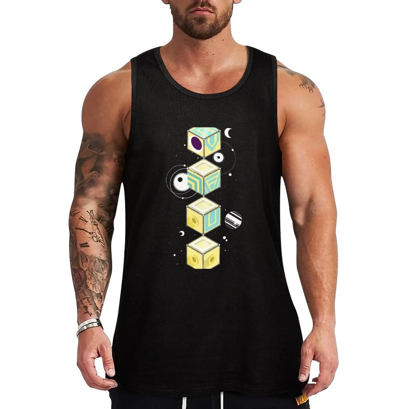 

yellow totem Tank Top Clothing gym top gym clothing