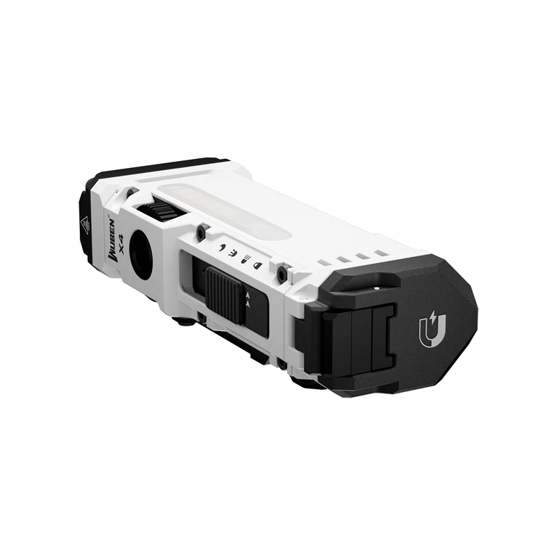 WUBEN X4 EDC مصباح يدوي قابل لإعادة الشحن 1500 لومن مقاوم للماء متعدد الوظائف أبيض RGB ضوء الشعلة المحمولة مع بطارية 3400 مللي أمبير في الساعة