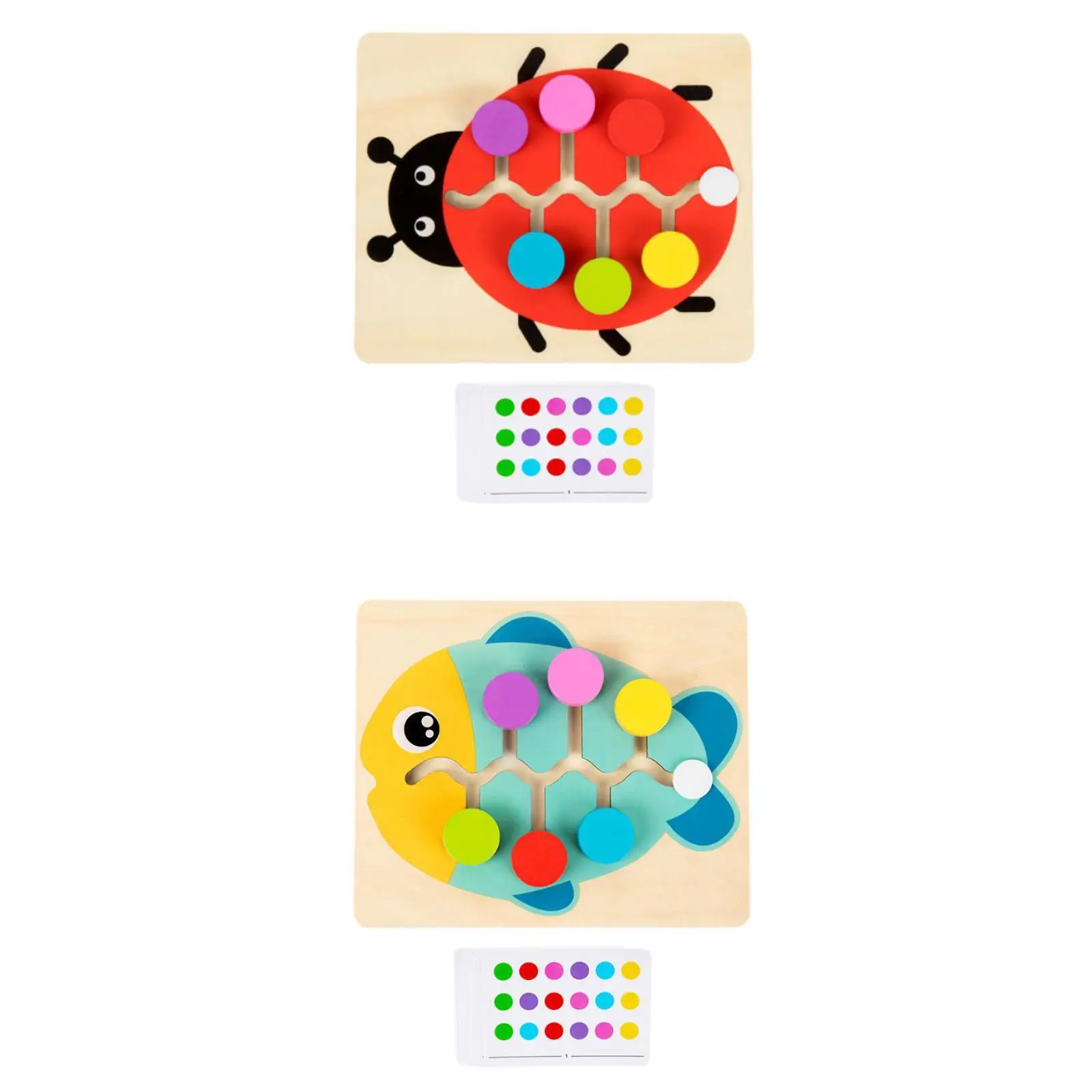 カラーマッチングスライドパズル 知育玩具 対象年齢3歳