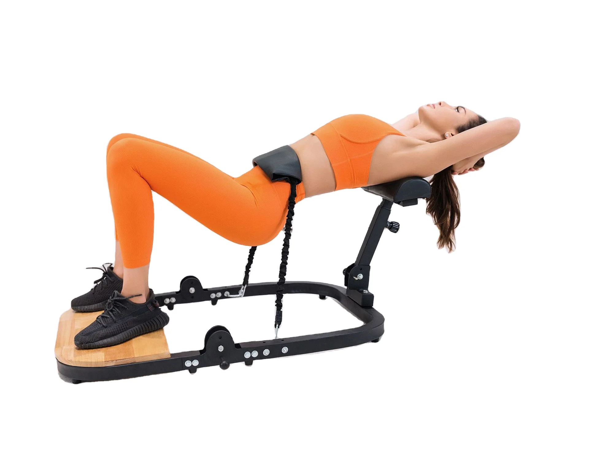 

Adjustable Fitness Equipment Folding Glute Hip Trainer Bands Belt Hip Thruster Machine