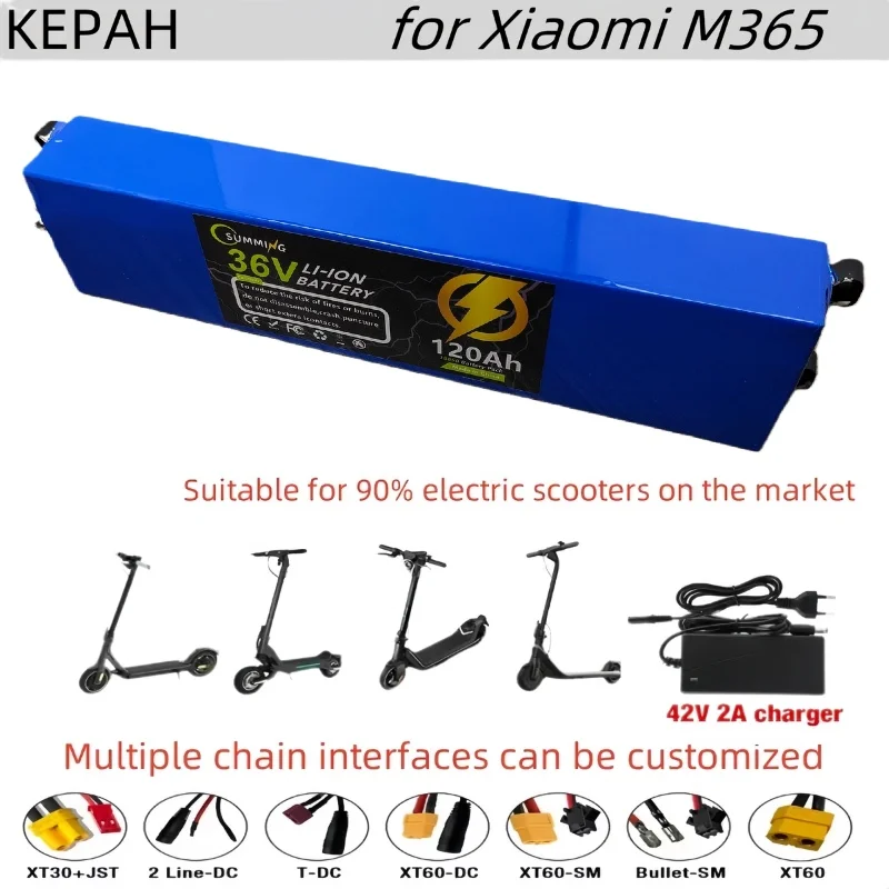 

10S3P 36V 7.8-20Ah 36V lithium battery pack 18650 lithium battery suitable for Xiaomi M365 electric scooter battery+42V charger